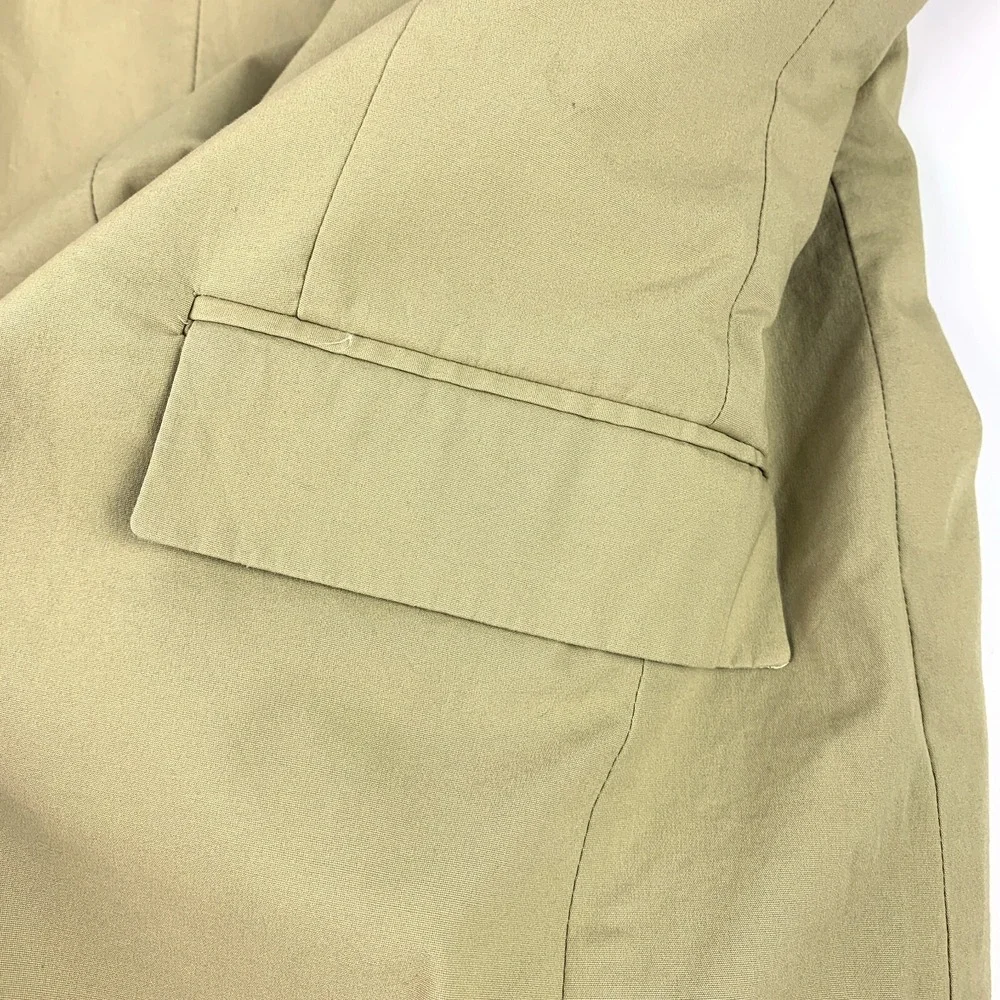Banana Republic Slim Fit Blazer Sport Coat Suit Jacket 36R Tan 2 Button‎ Cotton